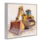 Stupell Industries Industrial Bulldozer Drawing Framed Giclee, design by Steve Hunziker
